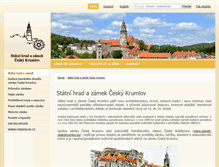 Tablet Screenshot of castle.ckrumlov.cz