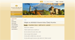 Desktop Screenshot of kiwanis.ckrumlov.cz