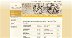 Desktop Screenshot of encyklopedie.ckrumlov.cz