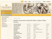Tablet Screenshot of encyklopedie.ckrumlov.cz